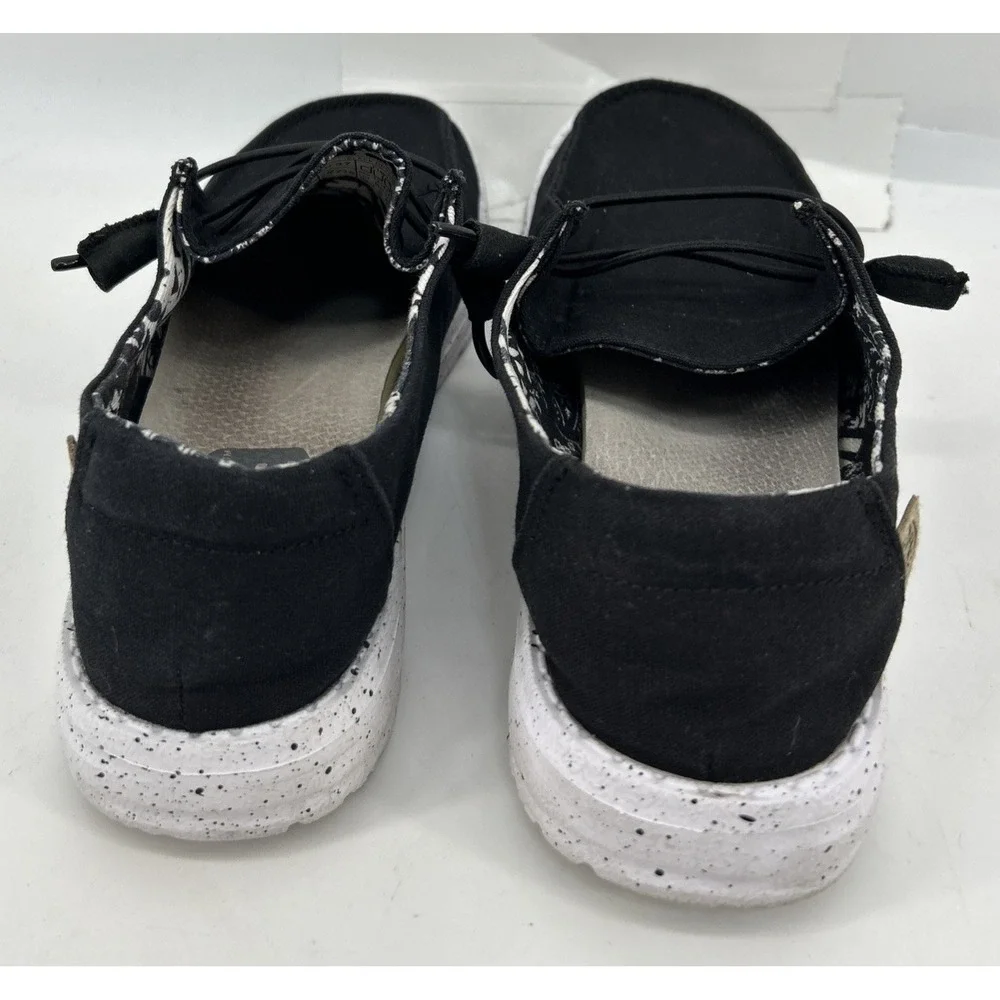 Hey Dude Wally Slip On Comfort Shoes Black Odyssey Kids Size 6